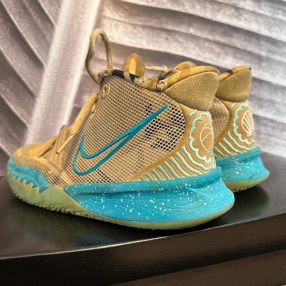 Nike Sneakers Kyrie Ripple 5Y 5 CT4080-207 Camo Net Basketball High Tops - Picture 2 of 14